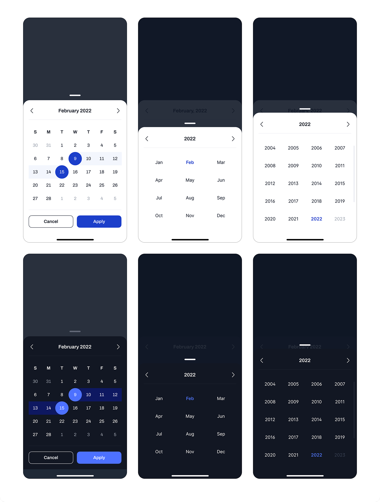 Date picker organism